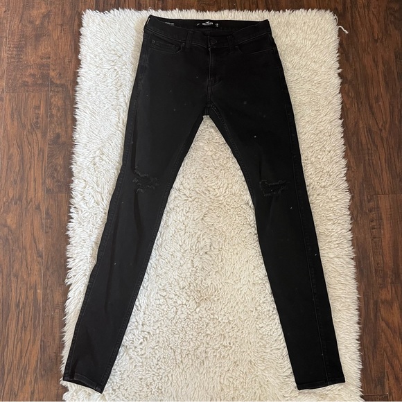Hollister Other - Hollister Men's Stacked Super Skinny Advanced Stretch Black Jeans Size 30x32